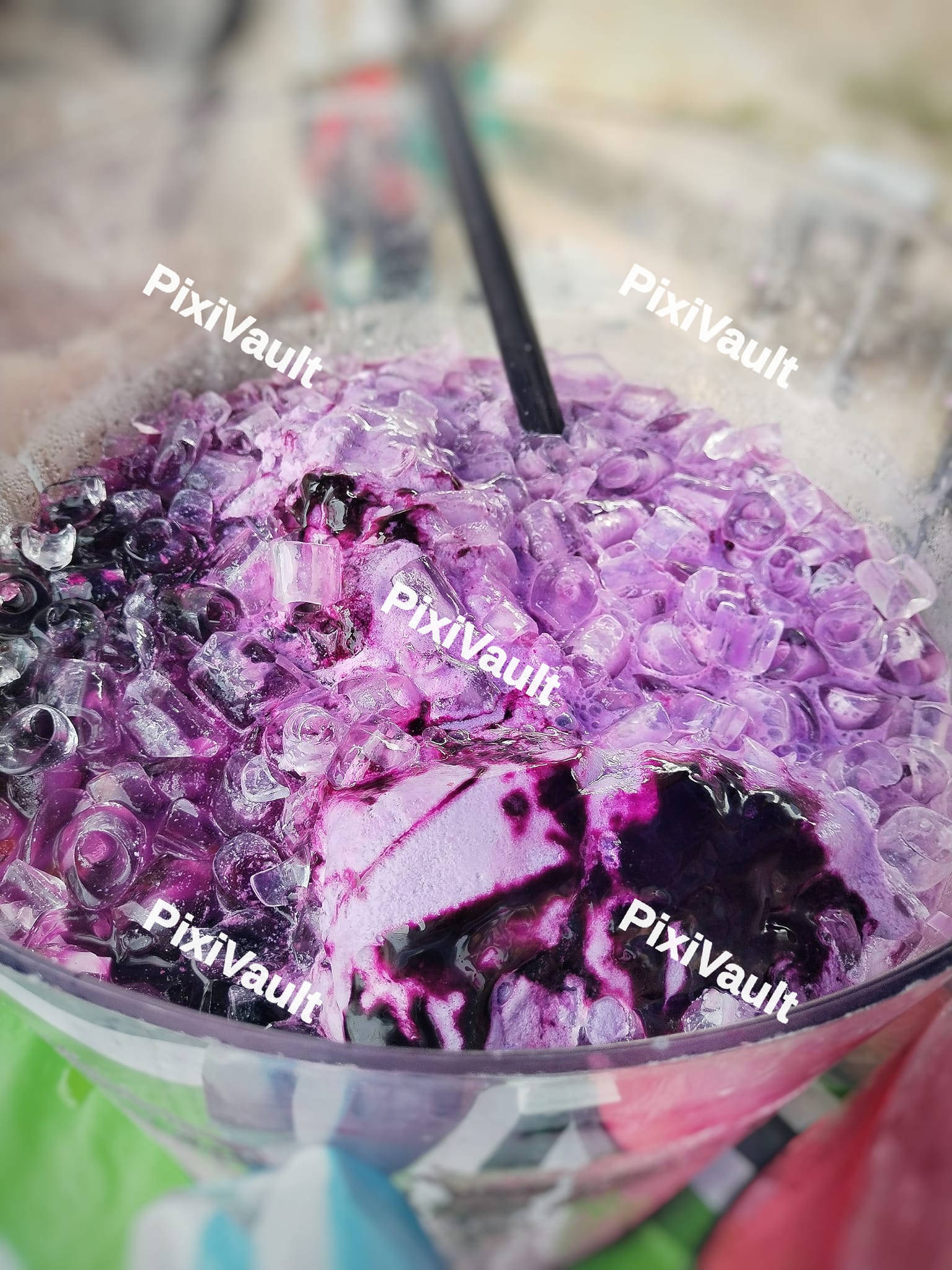 Purple drink with ice